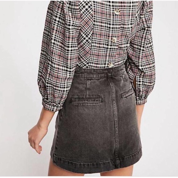 Free people denim skirt - Picture 2 of 6